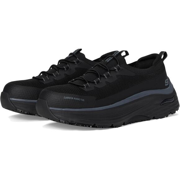 Skechers Women's 9 Black Max Cushioning Arch Fit SR Nixx Work Sneakers LB1-29 - Picture 1 of 7